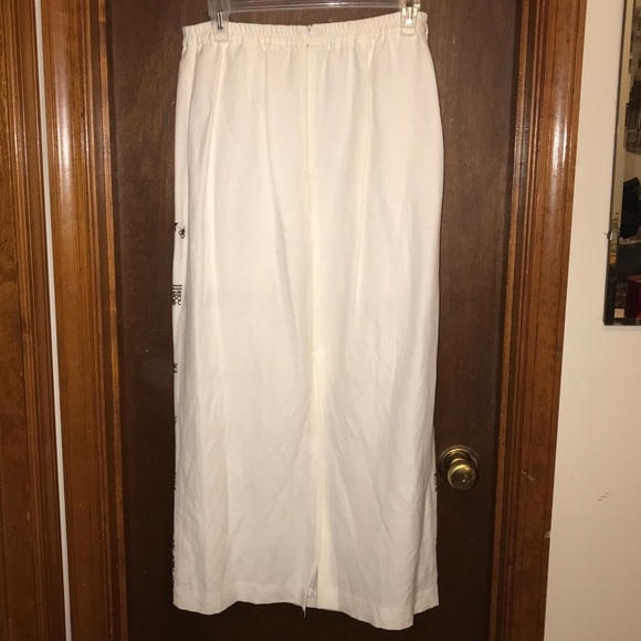 💎Vintage Linen-blend Maxi Skirt - Picture 2 of 8